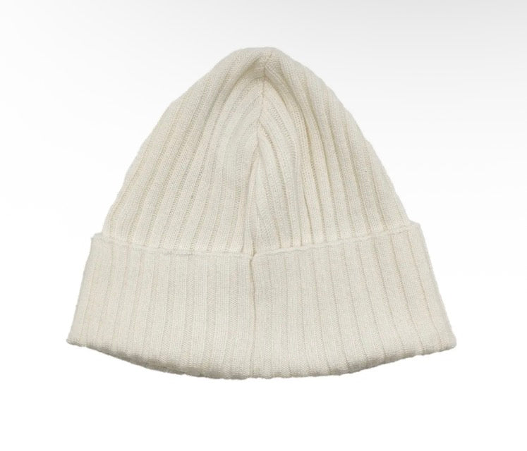 Chrome Hearts Cross Patch Cashmere White Beanie