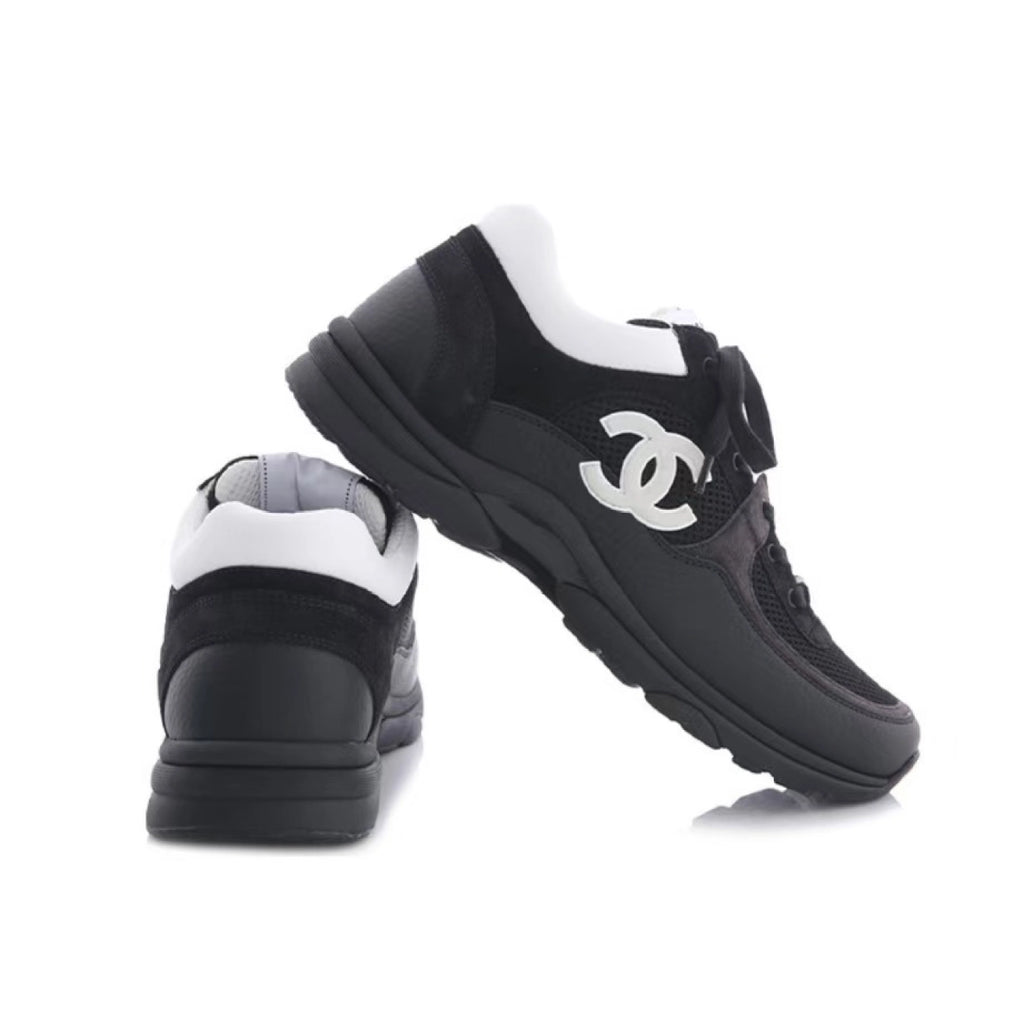 Chanel Low Top Trainer Black White